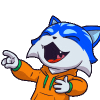 Snow Fight Cat Sticker by Toshithecat