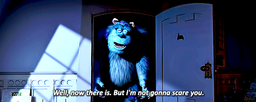 scared monsters inc GIF