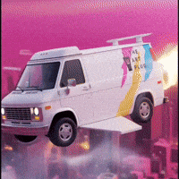 Miami Beach Bus GIF by Marcel Katz Dalí / The Art Plug