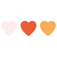 In Love Hearts Sticker
