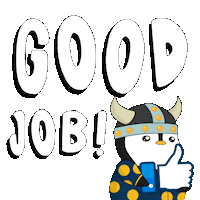 Happy Well Done Sticker by Pudgy Penguins