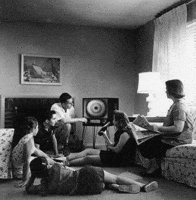 Watching Black And White GIF