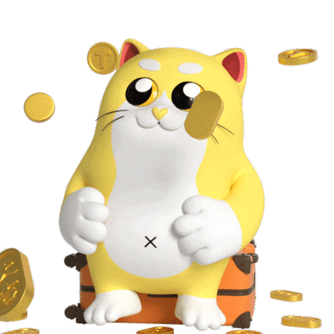 Cat Waiting Sticker by Liberty Cats Emojis