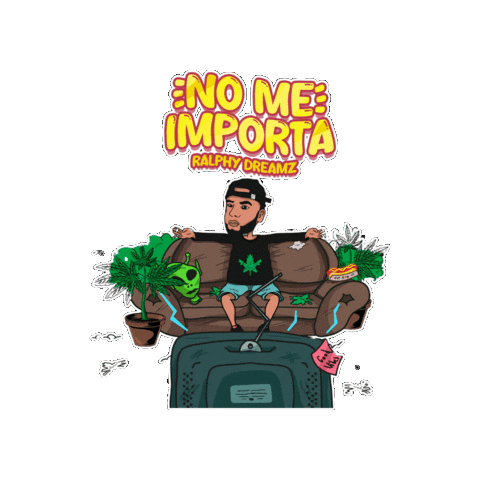 RalphyDreamz weed bad bunny bachata aventura Sticker
