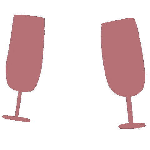 New Year Champagne Sticker