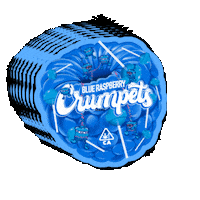 Crumpetsbrand crumpets gerski crumpetsla blue raspberry crumpets Sticker