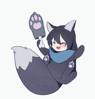 Kokuyoku_Hyolan happy anime dog cheer GIF