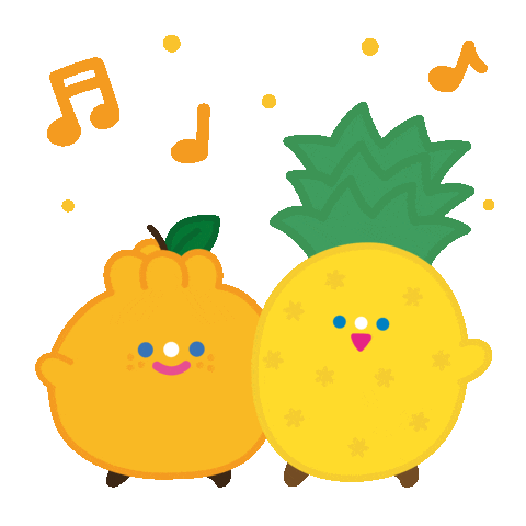 Orange Pleasure Sticker by THE RECORDER FACTORY