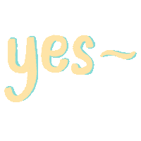 Word Yes Sticker