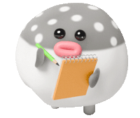 Studying Uh Huh Sticker