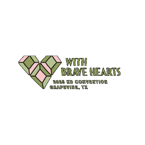 Brave Heart Sticker by Kappa Delta