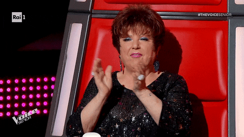 The Voice Senior Reaction GIF by The Voice of Italy