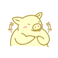 yabaton_official laugh pig かわいい 楽しい Sticker