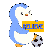 Believe World Cup Sticker by Pudgy Penguins