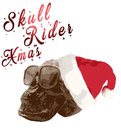 merry christmas Sticker by Skull Rider