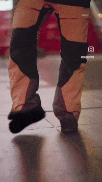 skiguyfr black yellow ski transformation GIF