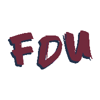 Fdu Sticker by Fairleigh Dickinson University