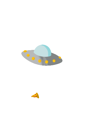 Drawmyletters food pizza hungry alien Sticker