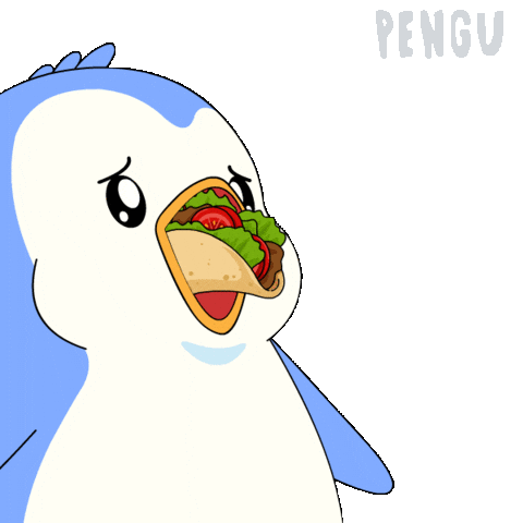 Hungry Penguin Sticker by Pudgy Penguins