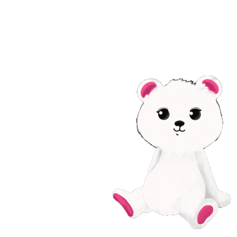 Polar Bear Waiting Sticker