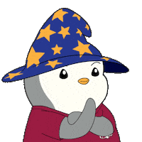 Confused Wait What Sticker by Pudgy Penguins