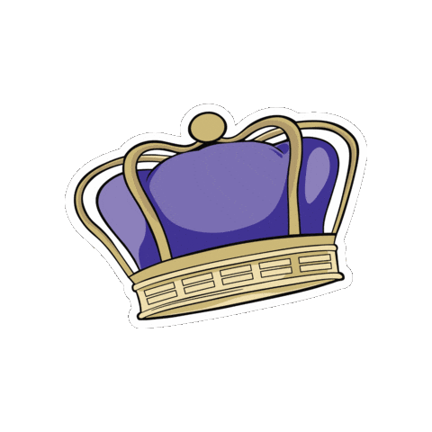 Crown Go Dukes Sticker by James Madison University