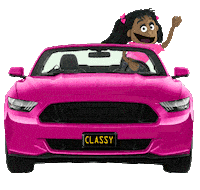 Driving Sports Car Sticker by Fluffy Friends