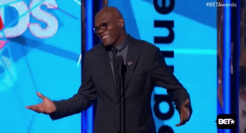 Samuel L Jackson Shrug GIF by BET Awards
