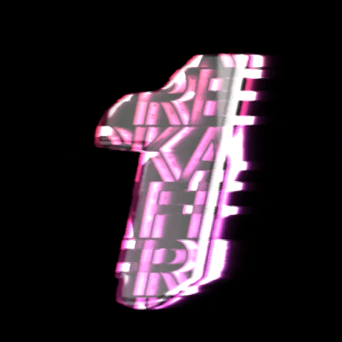 Glitch Numbers GIF by #BASILIO