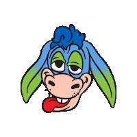 Donkey Sticker by KunnonMuutto