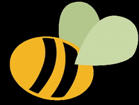 subtitlebee flower flying bee honey GIF