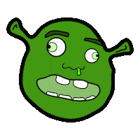 Confused Shrek Sticker