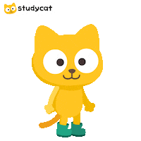 Cat Hello Sticker by Studycat language learning for kids
