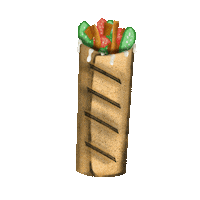 ibarchakov yummy snack roll shawarma Sticker