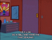 walking in bart simpson GIF