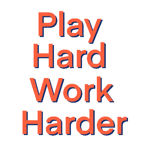 Inheaden motivation work hard play hard inheaden Sticker