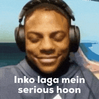 manroop_damn inko laga mein serious hoon GIF