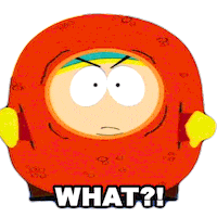 Cartman What Sticker by South Park