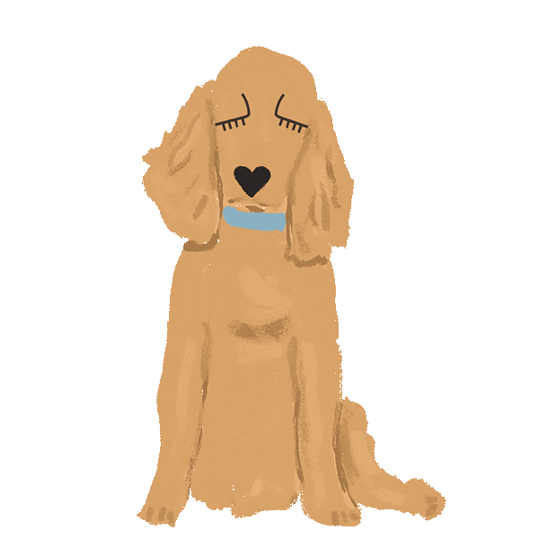 dog Sticker by Nelly Castro