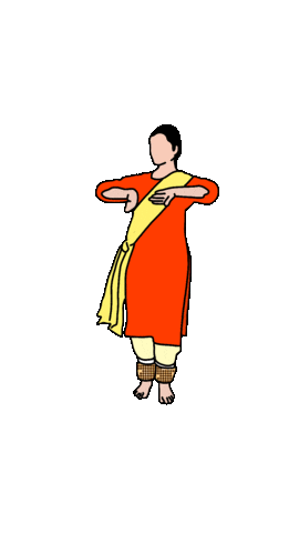 Dancing Girl Art Sticker