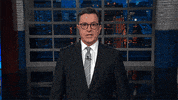 donald trump smoke bomb GIF by The Late Show With Stephen Colbert