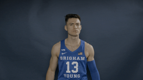 Byu Basketball Gocougs GIF by BYU Cougars