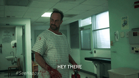 christopher meloni hello GIF by SYFY