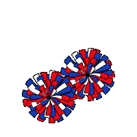 Cheer Pom Poms Sticker by OakridgePrivateSchool
