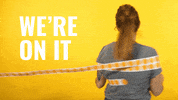 we're on it spinning GIF by StickerGiant