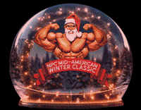 Snowglobe Winterclassic GIF by NPC Mid-American Winter Classic