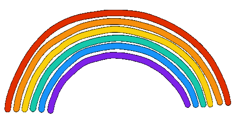 Rainbow Sticker by Gabriel Ebensperger