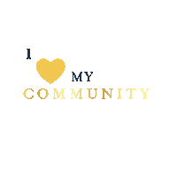 I Love My Community Sticker by Kim Buining