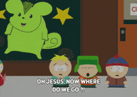 scared eric cartman GIF by South Park 