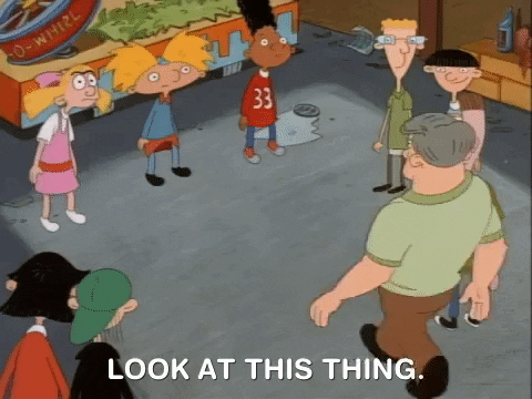 hey arnold nick splat GIF